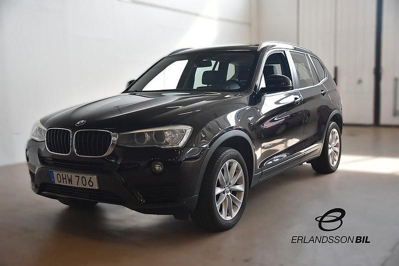 Svart Begagnad 2016 BMW X3 SUV | 199 900 kr (Marknadspris) - Bild 1/4