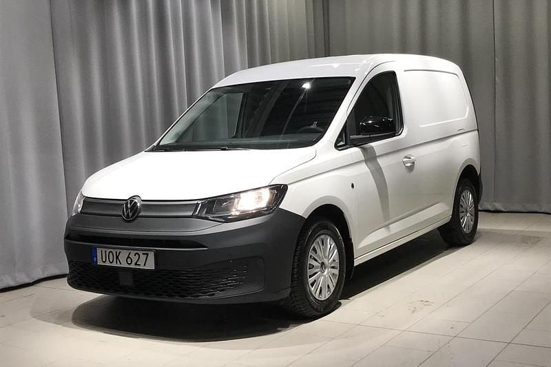 Vit Begagnad 2023 VW Caddy Minibuss | 189 900 kr (Bra pris) - Bild 1/4