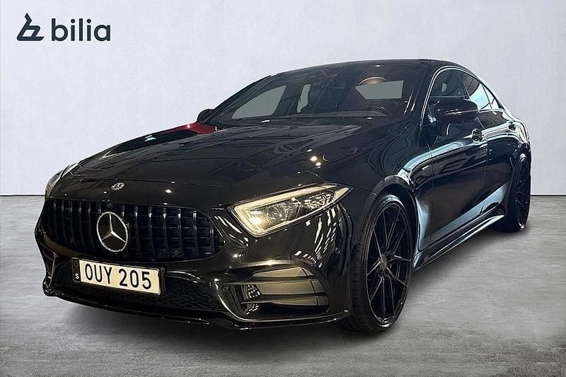 Svart Begagnad 2018 Mercedes CLS350 AMG line | 489 900 kr - Bild 1/4