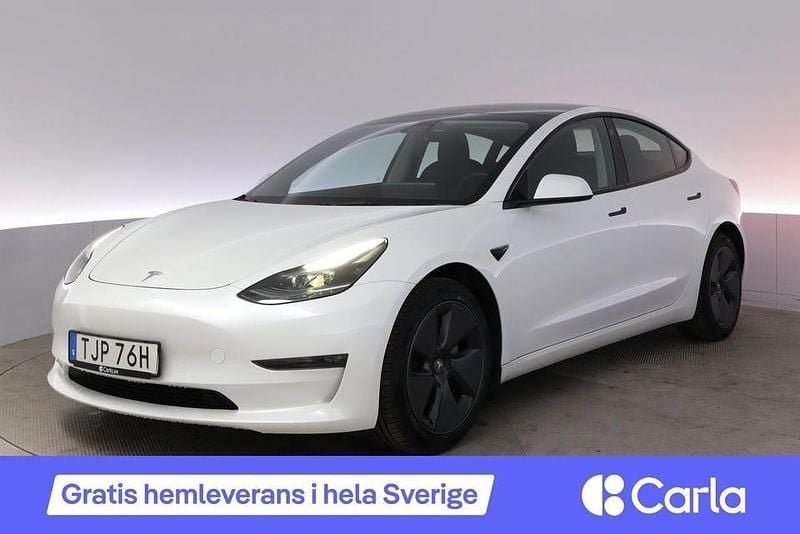 Vit Begagnad 2022 Tesla Model 3 Long Range AWD Sedan | 329 900 kr (Marknadspris) - Bild 1/4
