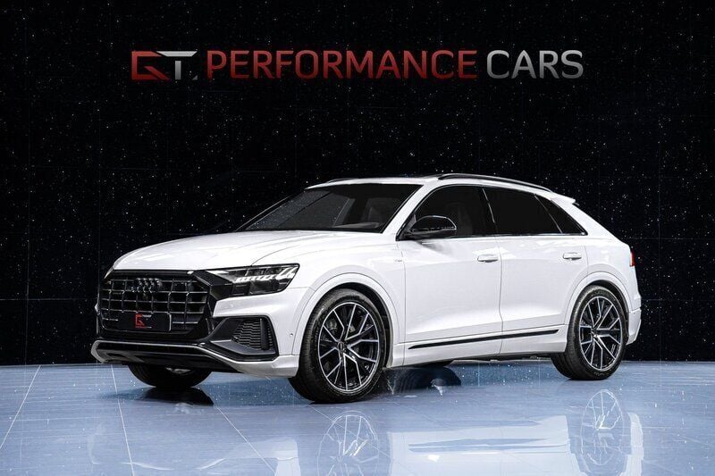 Vit Begagnad 2020 Audi Q8 S-Line SUV | 669 900 kr (Marknadspris) - Bild 1/4