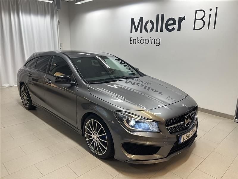 Mörkgrå (mgrå) Begagnad 2015 Mercedes CLA180 AMG Sedan | 179 000 kr - Bild 1/4