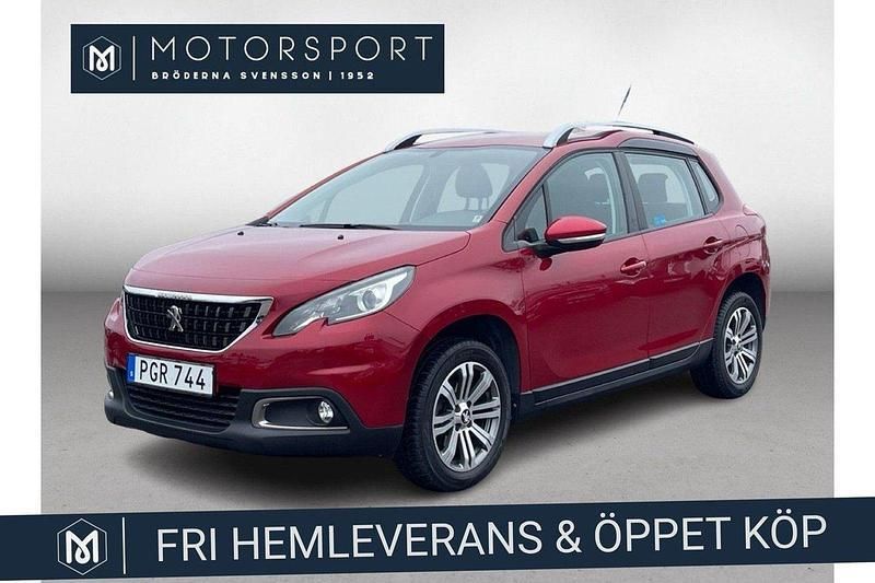 Mörkröd Begagnad 2017 Peugeot 2008 SUV | 139 900 kr (Marknadspris) - Bild 1/4