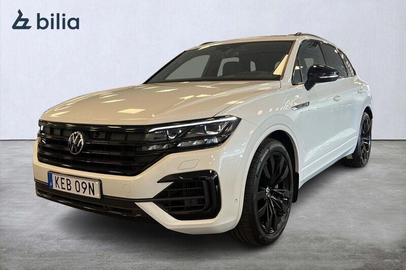 Vit Begagnad 2023 VW Touareg R SUV | 739 000 kr (Bra pris) - Bild 1/4