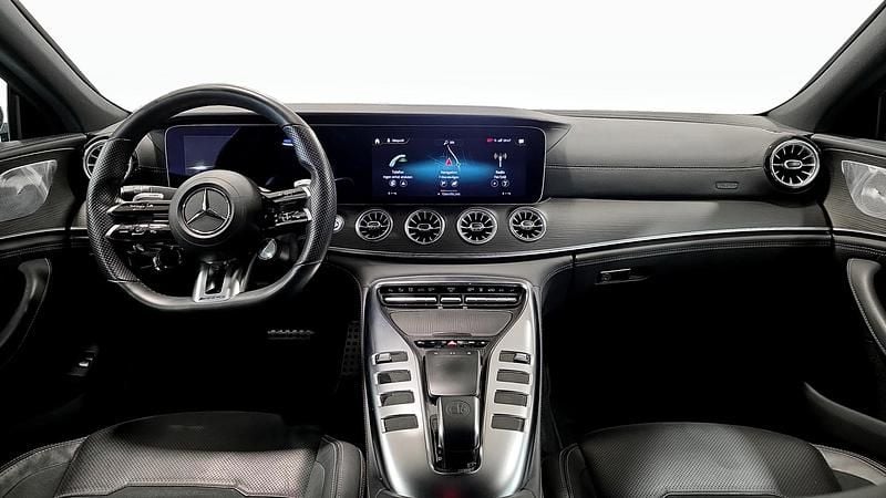 Begagnad Mercedes AMG GT 43 AMG 367 HK (269 kW) 2022 Grå (grey) Sportkupé