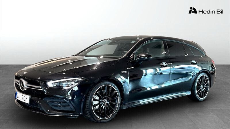 Svart Begagnad 2021 Mercedes CLA35 AMG Shooting Brake Premium Plus Kombi | 449 900 kr - Bild 1/4
