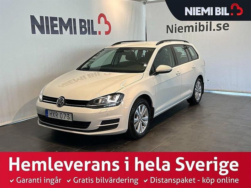 Vit Begagnad 2015 VW Golf VII Kombi | 139 900 kr (Dyr) - Bild 1/4