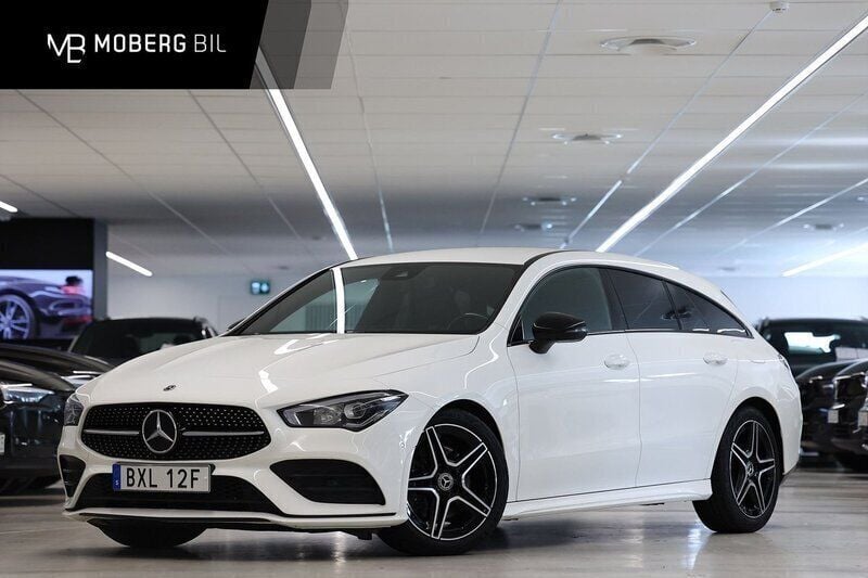 Vit Begagnad 2020 Mercedes CLA200 Shooting Brake AMG Kombi | 279 900 kr (Marknadspris) - Bild 1/3