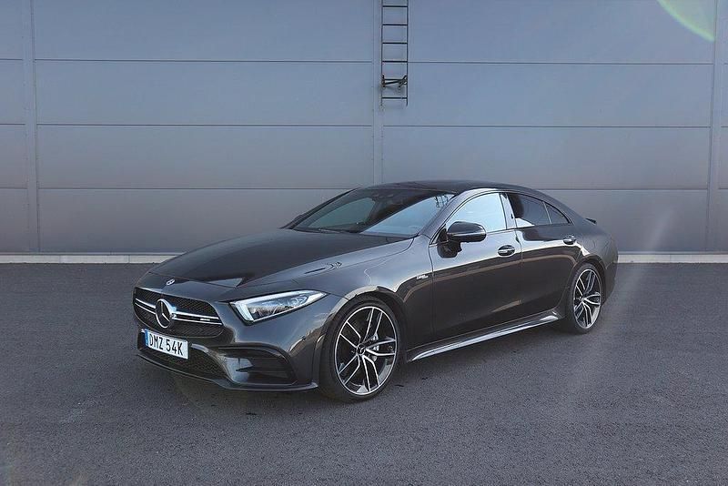 Grå (grå metallic) Begagnad 2019 Mercedes CLS53 AMG AMG Sportkupé | 679 000 kr - Bild 1/4