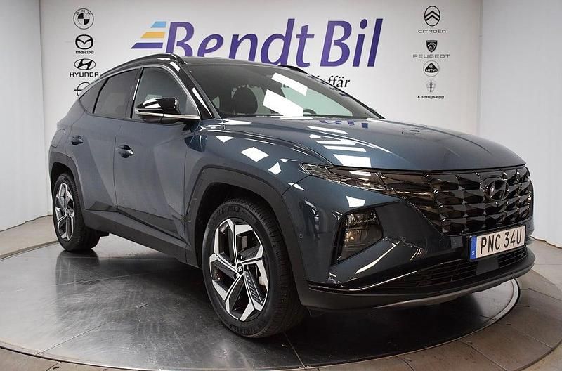 Blå Begagnad 2023 Hyundai Tucson Advanced SUV | 403 900 kr (Lite dyr) - Bild 1/3