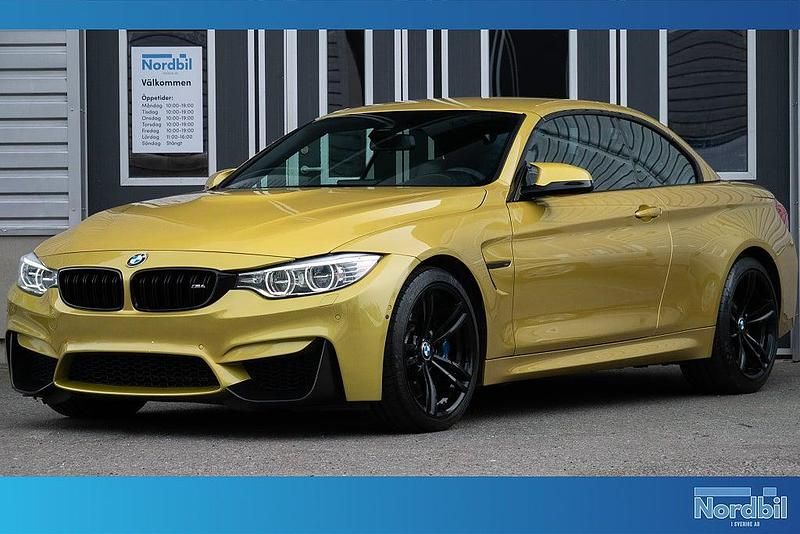 Begagnad BMW M4 Cabriolet Comfort Edition 431 HK (317 kW) 2015 Gul Cab