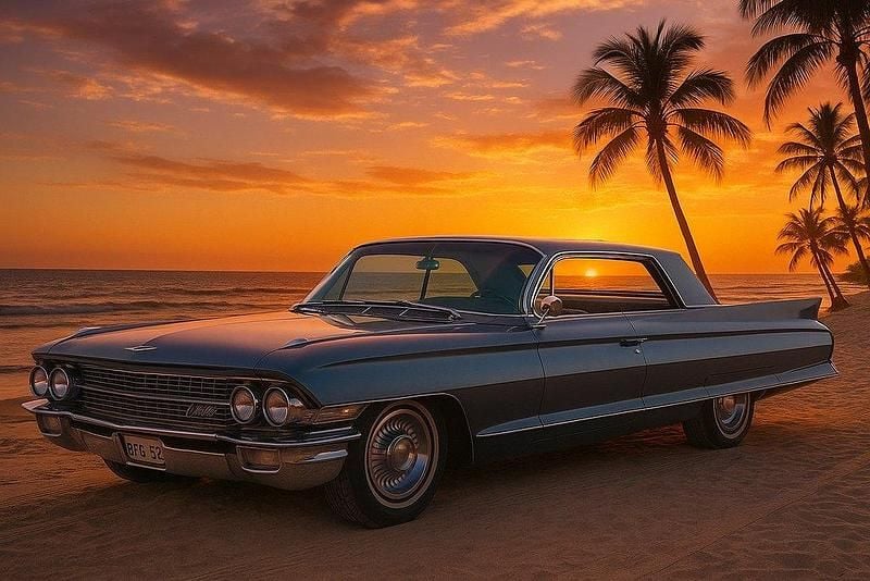 Begagnad Cadillac Coupé DeVille 330 HK (242 kW) 1962 Ljusblå Sportkupé