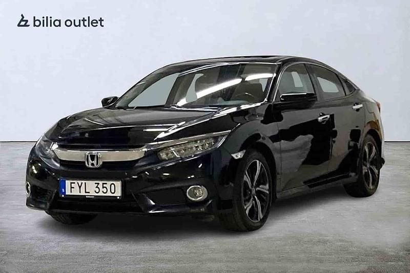 Svart Begagnad 2018 Honda Civic Sedan | 179 900 kr - Bild 1/1