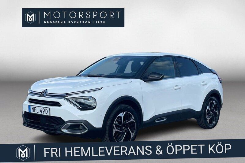 Vit Begagnad 2023 Citroën C4 Shine Halvkombi | 229 900 kr (Marknadspris) - Bild 1/3