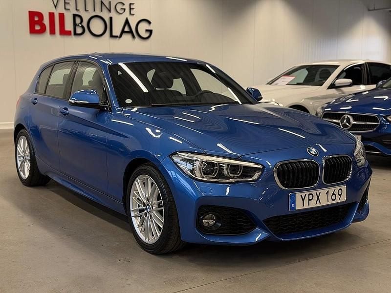 Begagnad BMW 118 M Sport 136 HK (100 kW) 2018 Blå Halvkombi