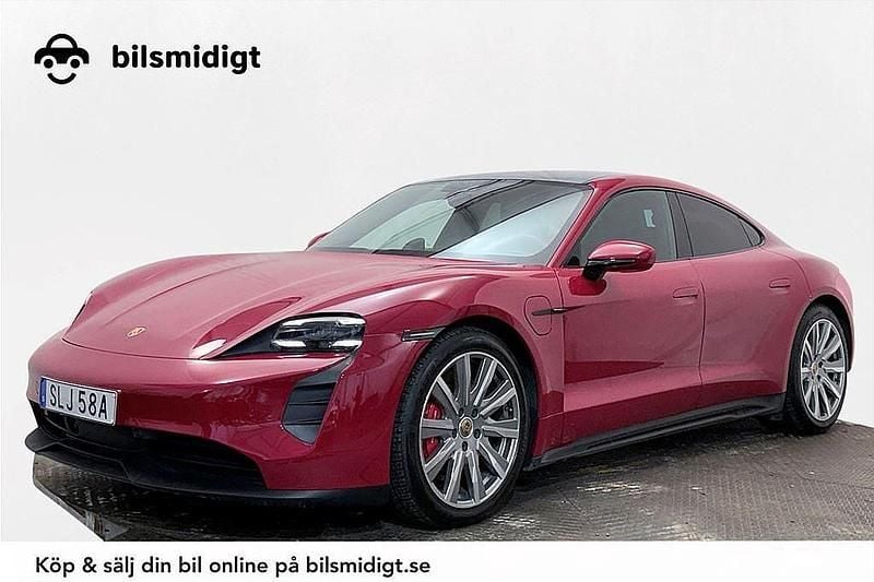 Begagnad Porsche Taycan GTS Sport 514 kW (700 HK) 2022 Röd Sedan