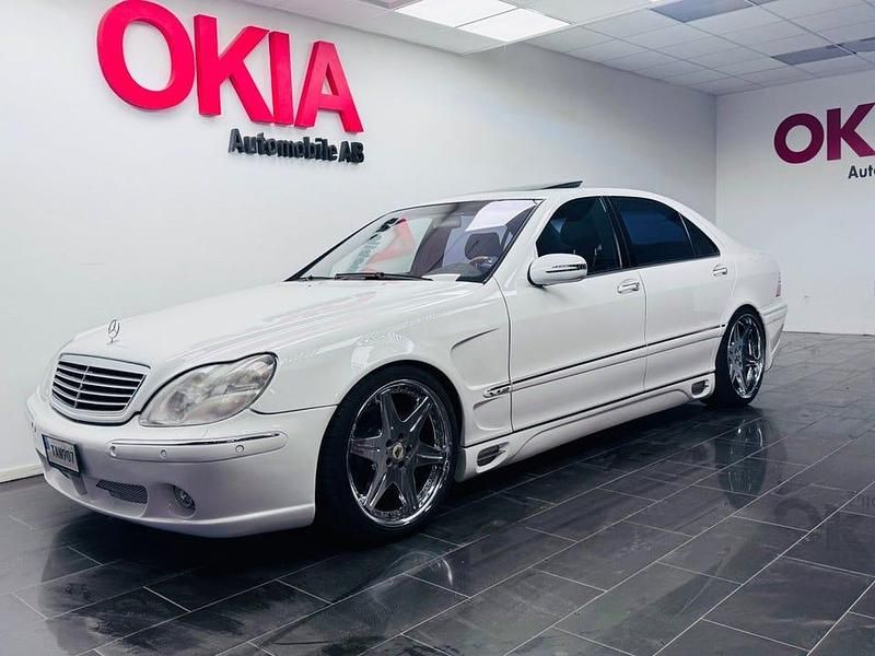 Begagnad Mercedes S600 367 HK (269 kW) 2002 Vit Sedan