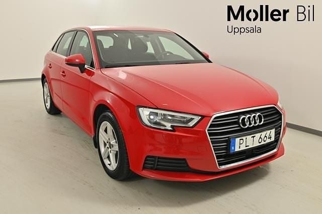 Tangoröd metallic Begagnad 2018 Audi A3 Proline Sedan | 179 900 kr (Marknadspris) - Bild 1/4