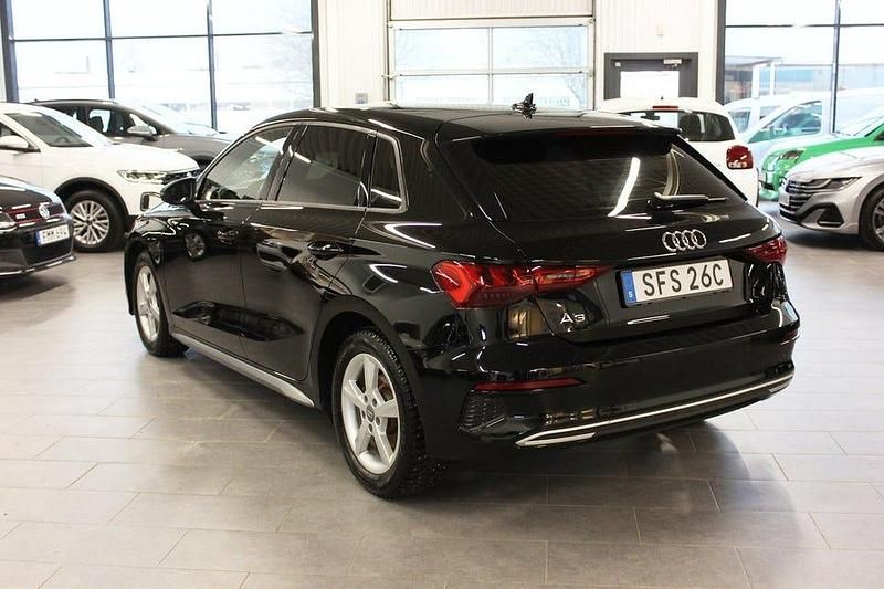 Begagnad Audi A3 150 HK (110 kW) 2021 Svart Sedan