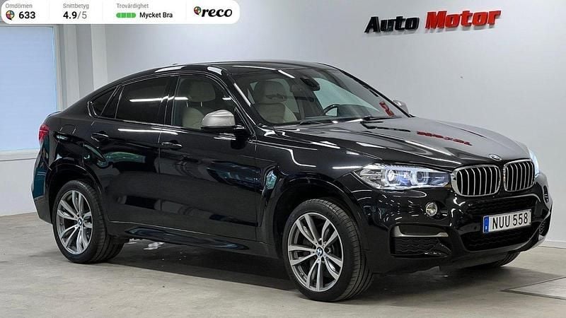 Svart Begagnad 2016 BMW X6 M50 M Sport SUV | 379 900 kr (Marknadspris) - Bild 1/3