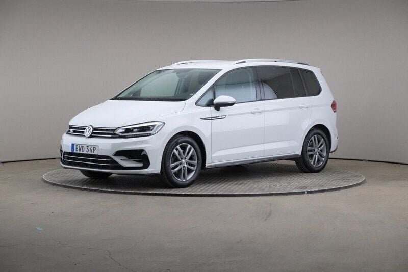 Vit Begagnad 2020 VW Touran R-line Minibuss | 245 000 kr (Superpris) - Bild 1/4