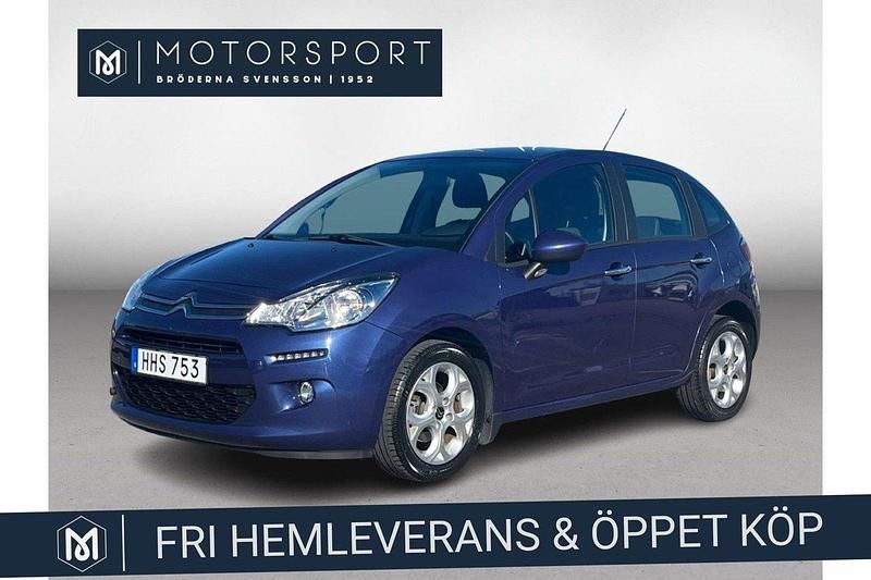 Blå Begagnad 2015 Citroën C3 Halvkombi | 79 900 kr (Marknadspris) - Bild 1/3