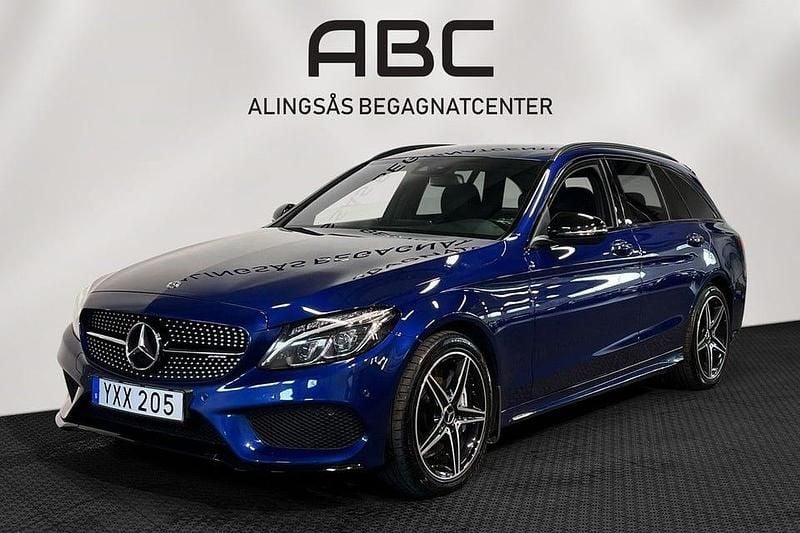 Blå Begagnad 2017 Mercedes C43 AMG AMG line Kombi | 335 000 kr (Marknadspris) - Bild 1/4