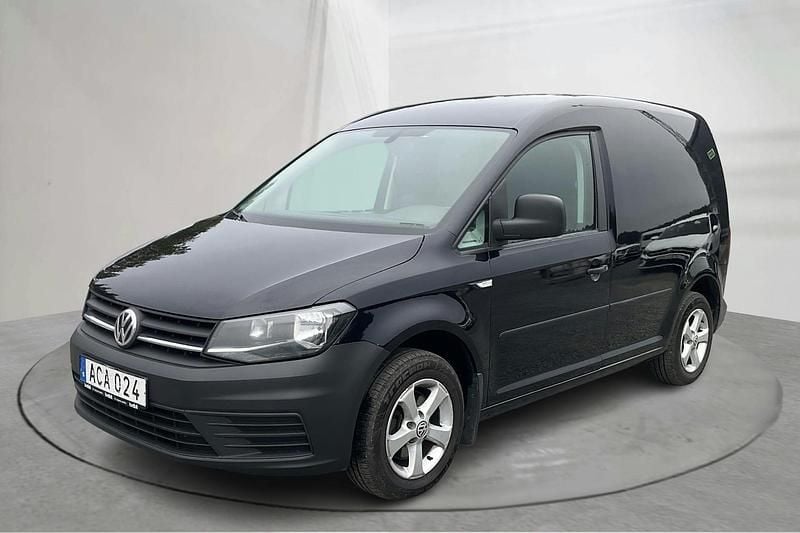 Svart Begagnad 2018 VW Caddy Minibuss | 110 000 kr (Marknadspris) - Bild 1/4