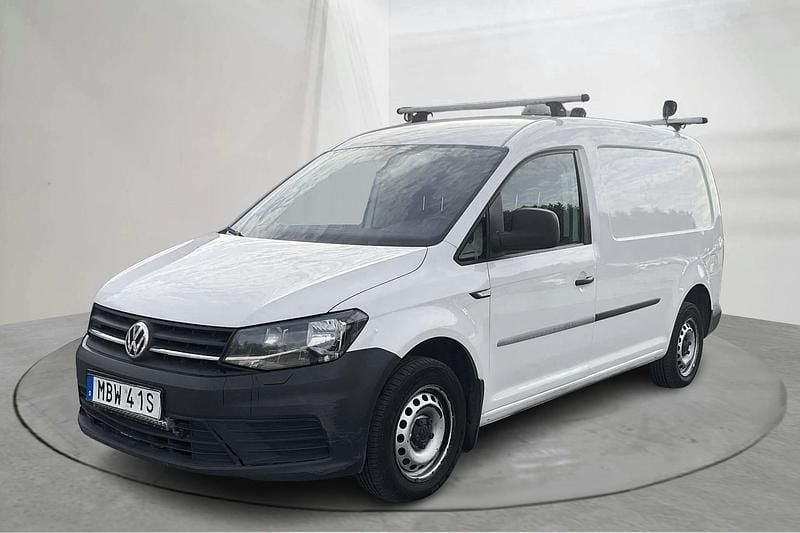 Vit Begagnad 2019 VW Caddy Minibuss | 110 000 kr (Superpris) - Bild 1/4