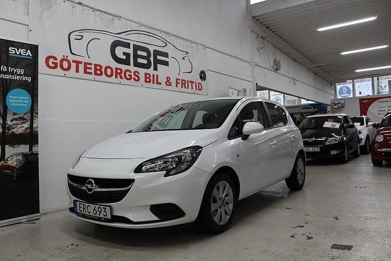 Vit Begagnad 2016 Opel Corsa Enjoy Halvkombi | 79 900 kr (Marknadspris) - Bild 1/4