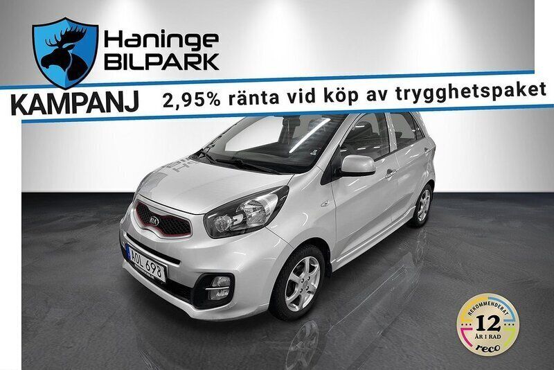 Grå Begagnad 2014 Kia Picanto Halvkombi | 64 900 kr (Marknadspris) - Bild 1/2