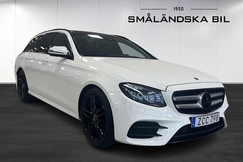 Begagnad Mercedes E220 AMG line 194 HK (142 kW) 2017 Vit (polarvit solid ) Kombi