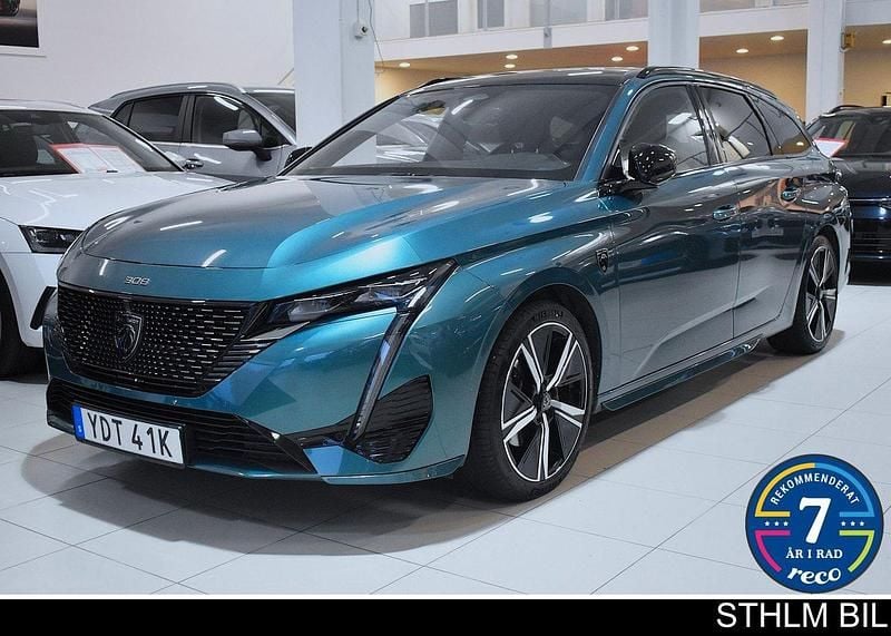 Blå Begagnad 2022 Peugeot 308 GT Kombi | 239 000 kr (Marknadspris) - Bild 1/4