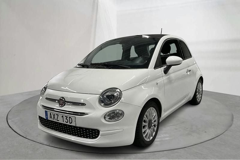 Vit Begagnad 2020 Fiat 500 Lounge | 99 000 kr (Bra pris) - Bild 1/4