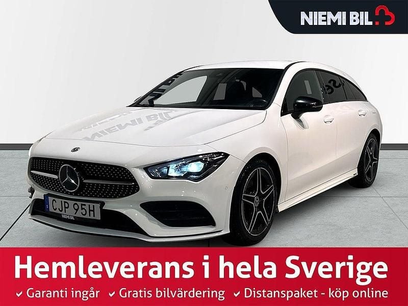 Vit Begagnad 2020 Mercedes CLA200 Shooting Brake AMG Kombi | 279 900 kr (Marknadspris) - Bild 1/3