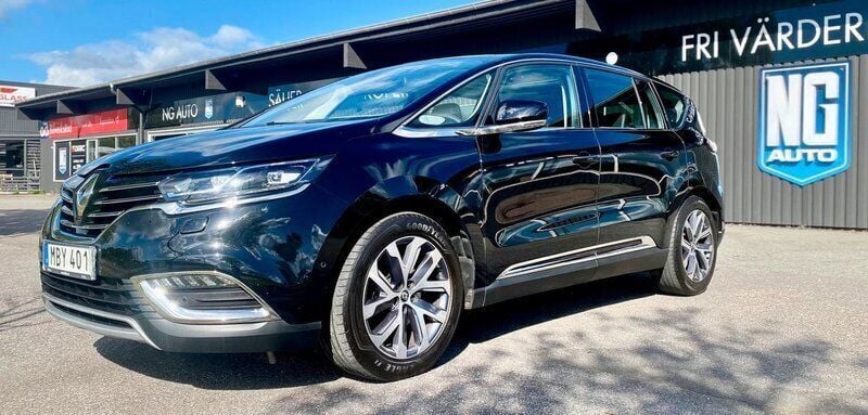 Svart Begagnad 2016 Renault Espace Minibuss | 144 900 kr (Bra pris) - Bild 1/4