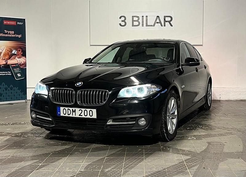 Begagnad BMW 520 190 HK (139 kW) 2016 Svart Sedan