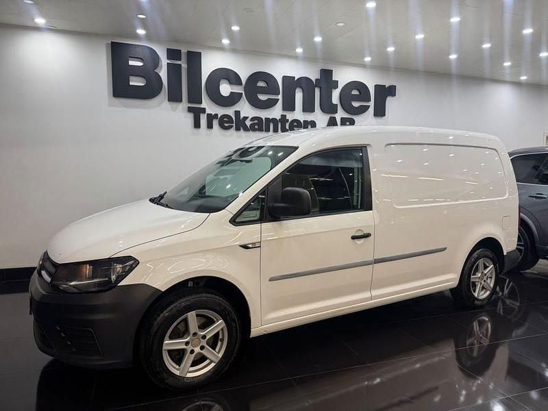 Vit Begagnad 2017 VW Caddy Maxi Minibuss | 119 900 kr (Lite dyr) - Bild 1/4