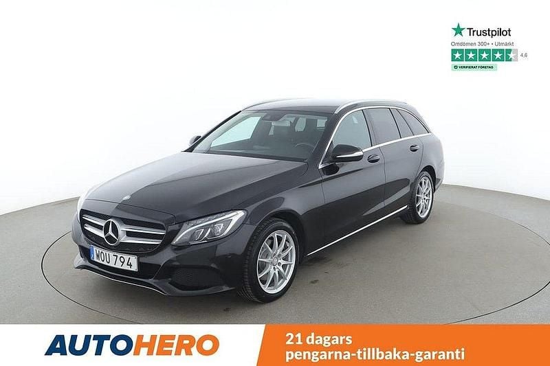 Svart Begagnad 2015 Mercedes C220 Avantgarde Kombi | 166 000 kr (Marknadspris) - Bild 1/4