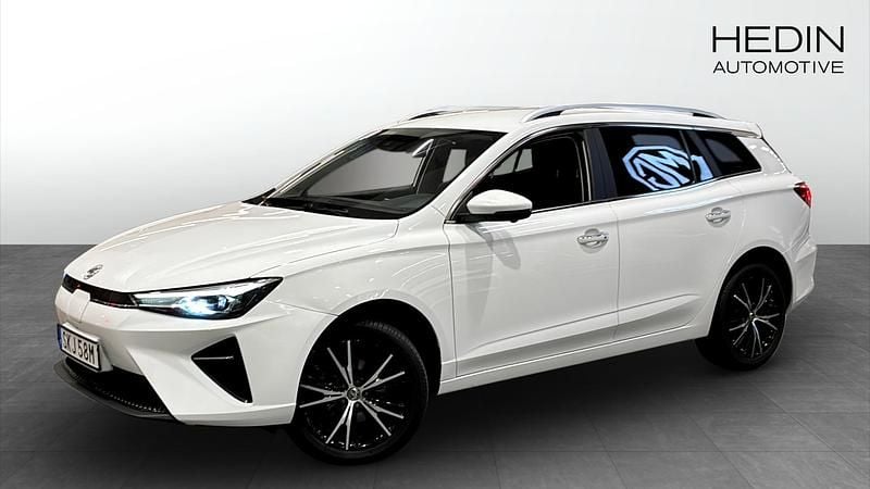 Vit Begagnad 2022 MG MG5 EV Long Range Luxury Kombi | 184 900 kr (Bra pris) - Bild 1/4