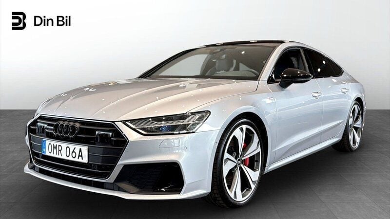 Silver Begagnad 2023 Audi A7 Sportback S-Line Halvkombi | 659 000 kr - Bild 1/4