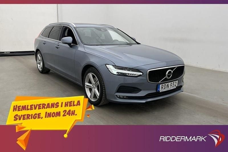 Ljusblå Begagnad 2016 Volvo V90 Momentum Kombi | 208 900 kr (Superpris) - Bild 1/3