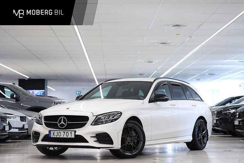 Vit Begagnad 2020 Mercedes C300e AMG line Kombi | 319 900 kr (Marknadspris) - Bild 1/3