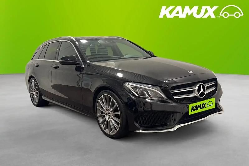 Svart Begagnad 2018 Mercedes C220 AMG Kombi | 267 800 kr (Marknadspris) - Bild 1/4