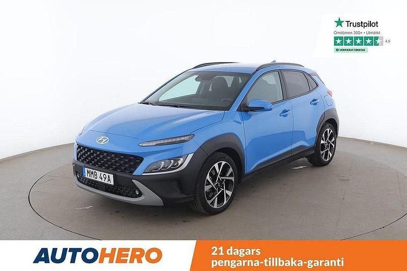 Blå Begagnad 2022 Hyundai Kona Advanced SUV | 222 000 kr - Bild 1/4