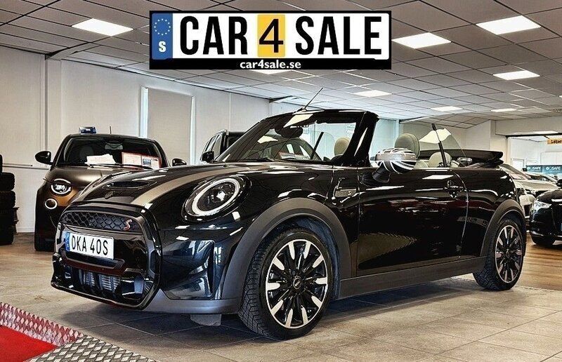 Svart Begagnad 2024 Mini Cooper S Cabriolet Premium Cab | 349 900 kr - Bild 1/4
