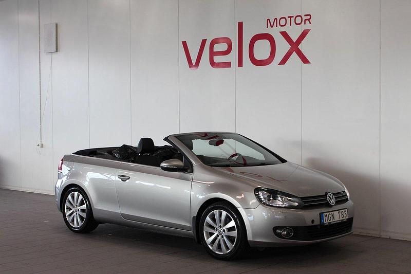 Silver Begagnad 2011 VW Golf Cabriolet Cab | 139 900 kr - Bild 1/4
