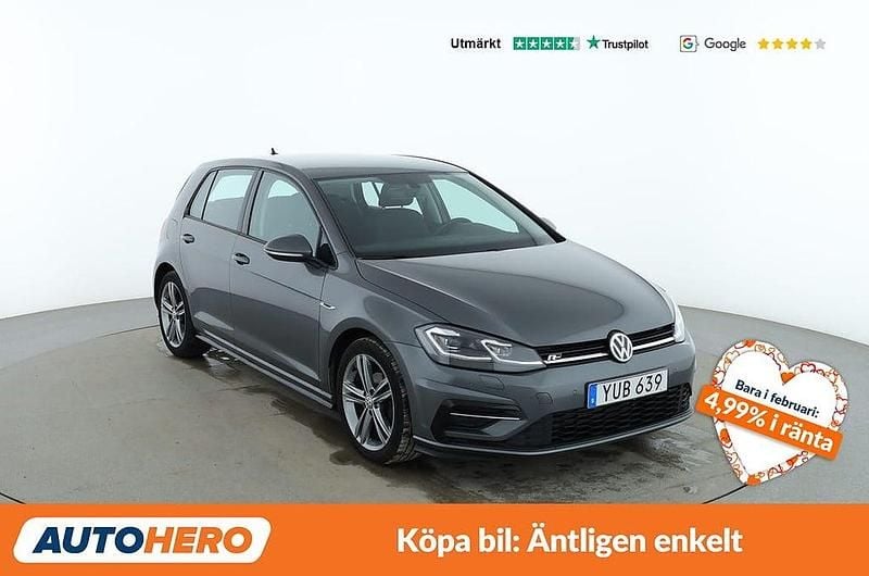 Begagnad VW Golf VII R-line 112 HK (82 kW) 2017 Grå Halvkombi