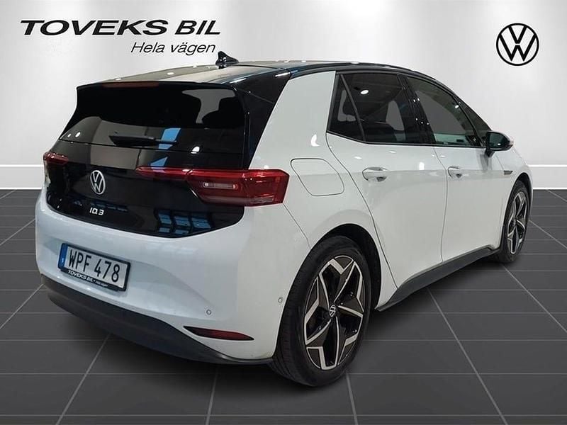 Begagnad VW ID.3 Pro 169 kW (231 HK) 2023 Glacier white metallic bl Halvkombi