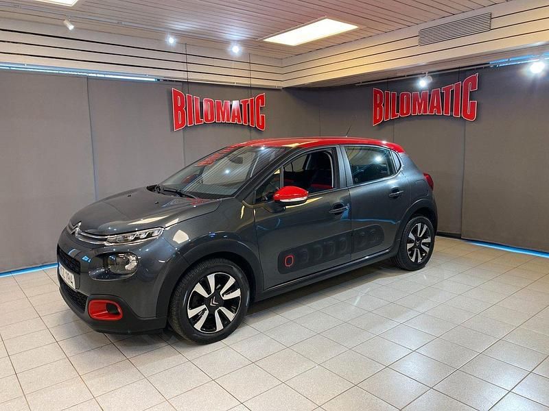Grå Begagnad 2017 Citroën C3 Feel Halvkombi | 77 900 kr (Marknadspris) - Bild 1/4